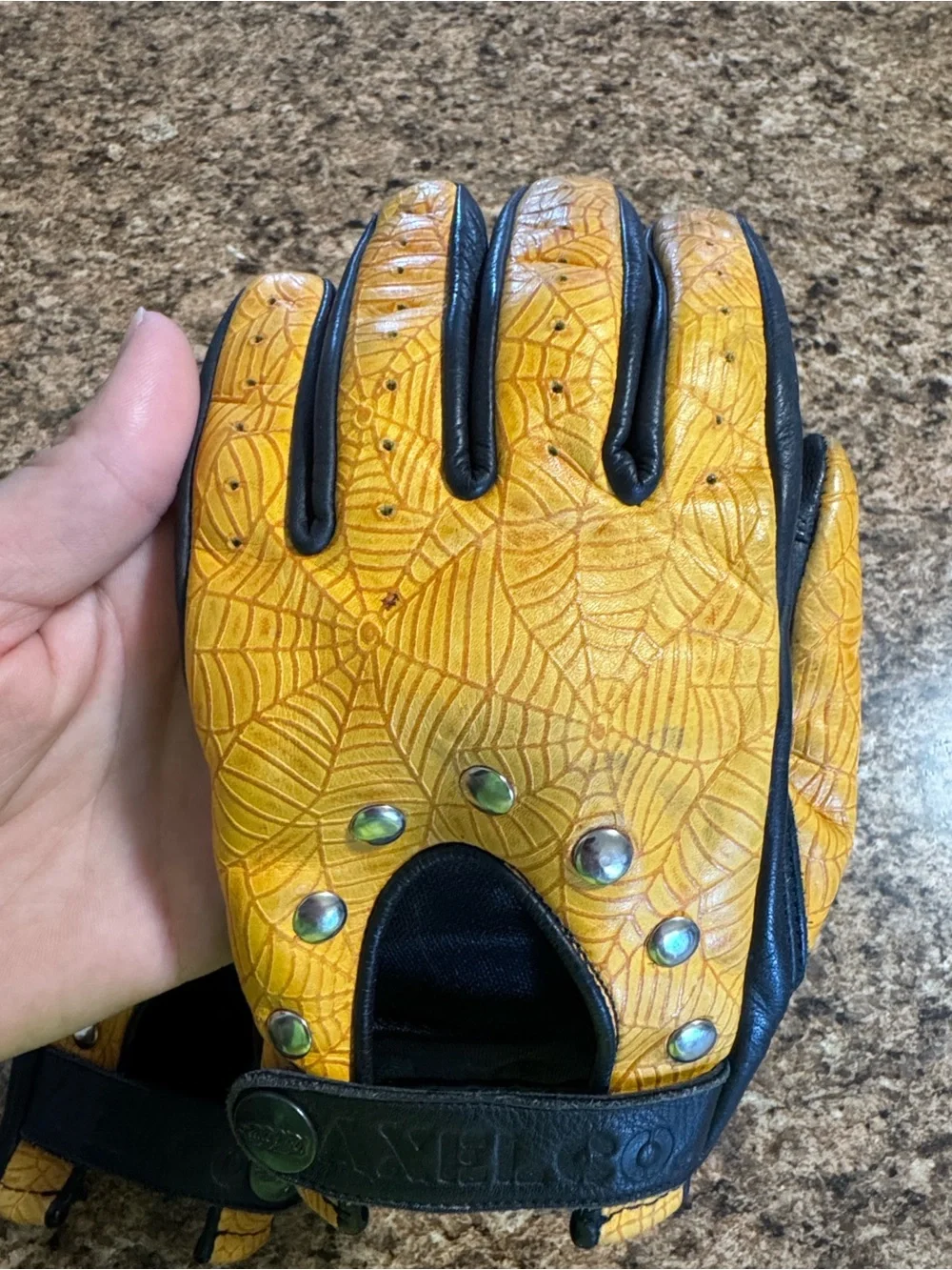 Axel Co. Spider Web Motorcycle Gloves